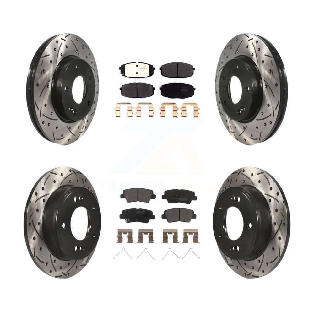 Transit Auto - KDF-100661 - Front and Rear Disc Brake Kits