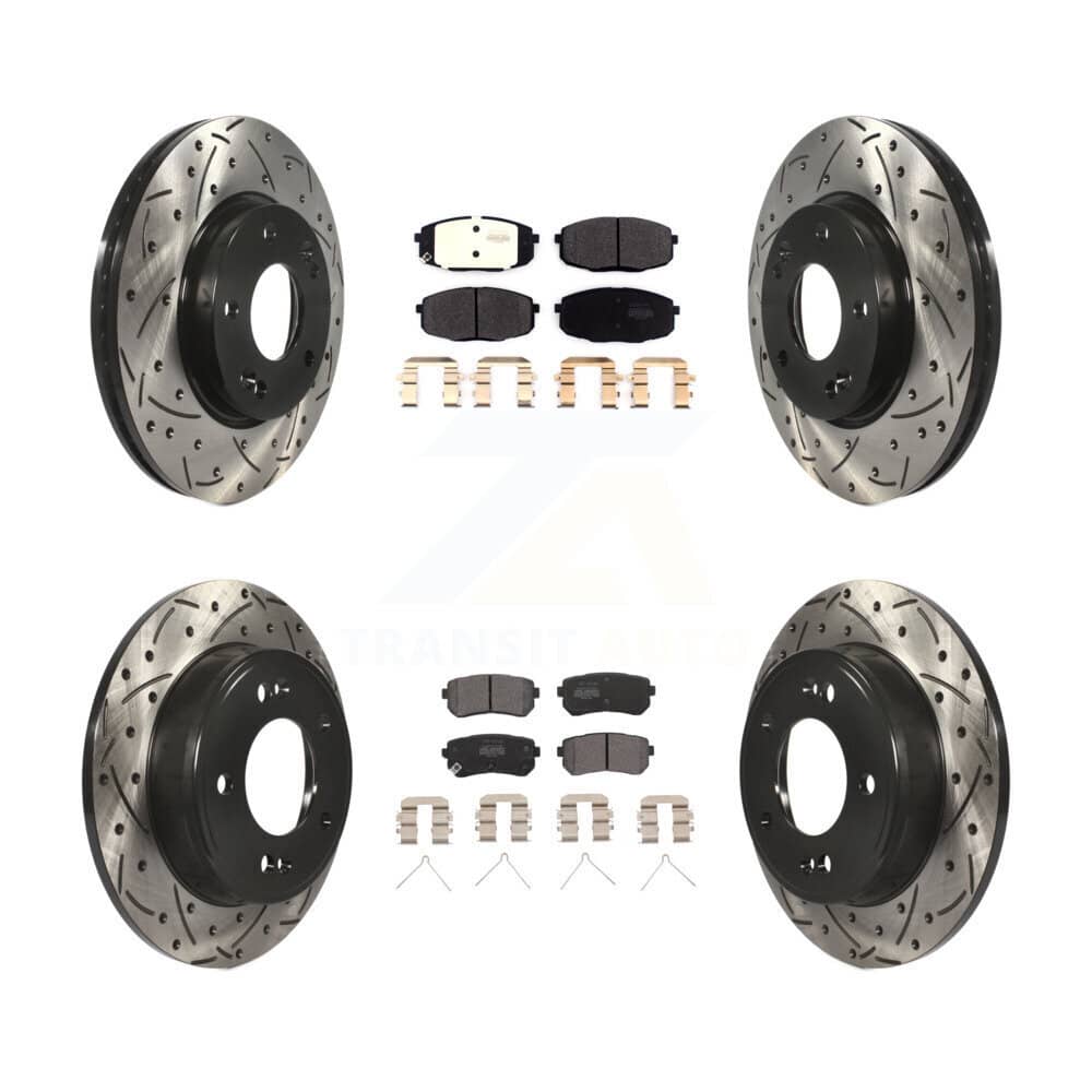 Transit Auto - KDF-101044 - Front and Rear Disc Brake Kits