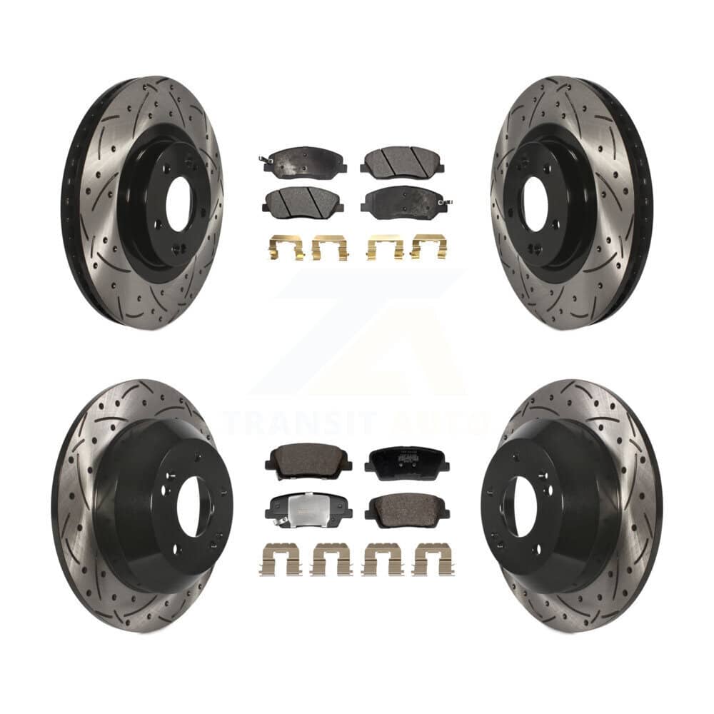 Transit Auto - KDF-101186 - Front and Rear Disc Brake Kits