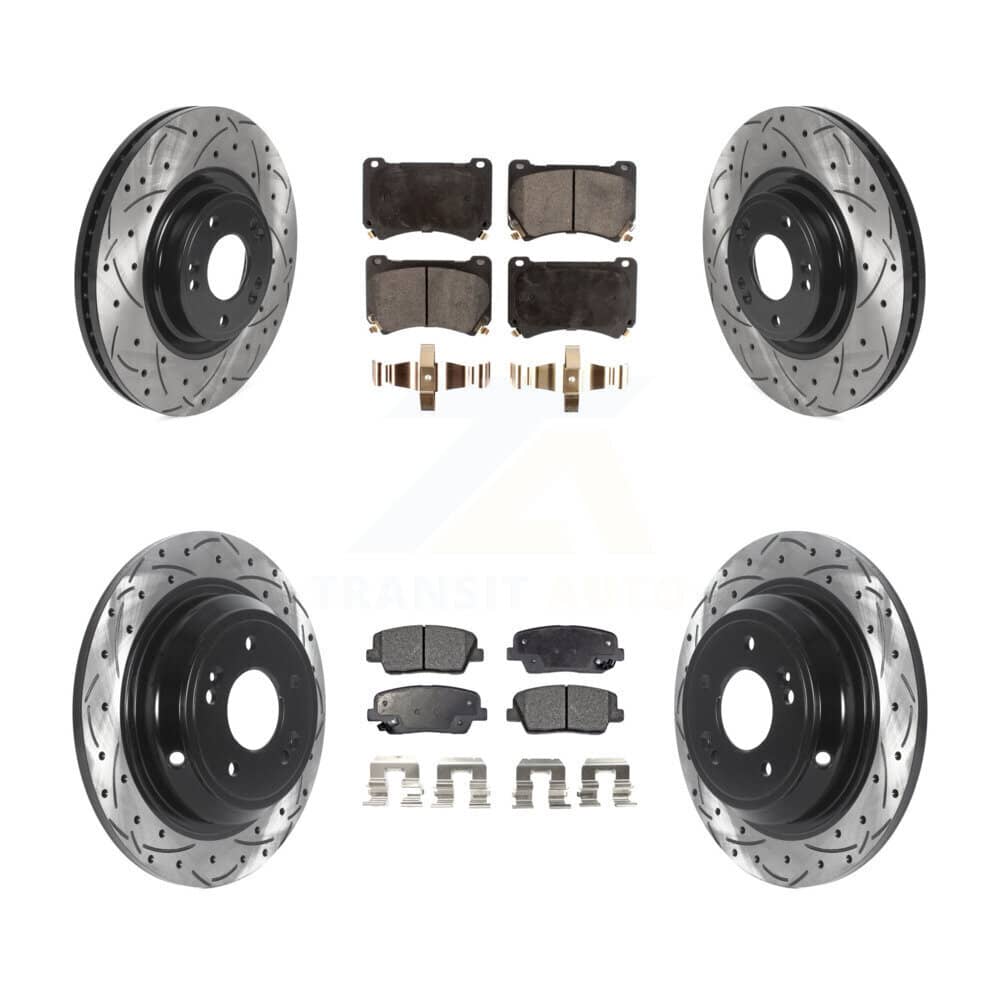 Transit Auto - KDT-100858 - Front and Rear Disc Brake Kits