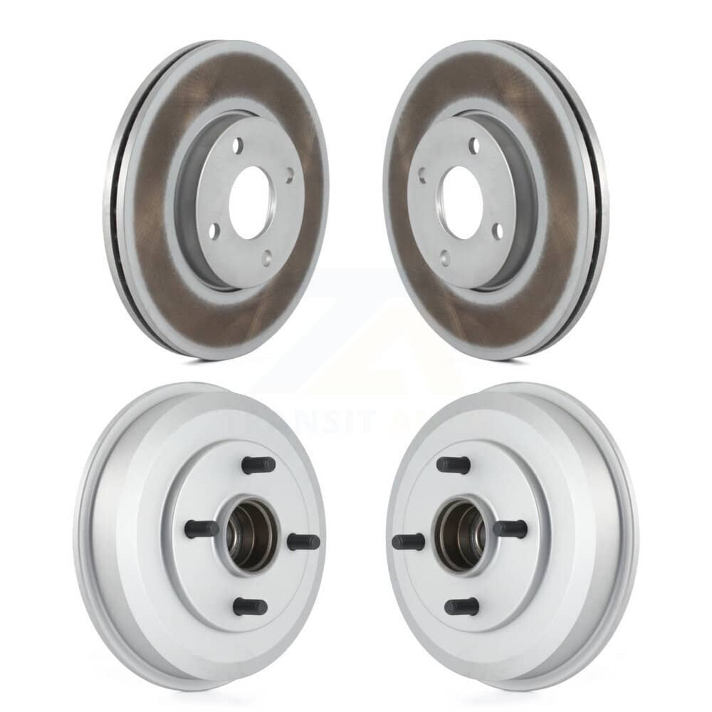 Genius - KG-101433 - Front and Rear Disc Brake Rotor and Hub Assembly Kits