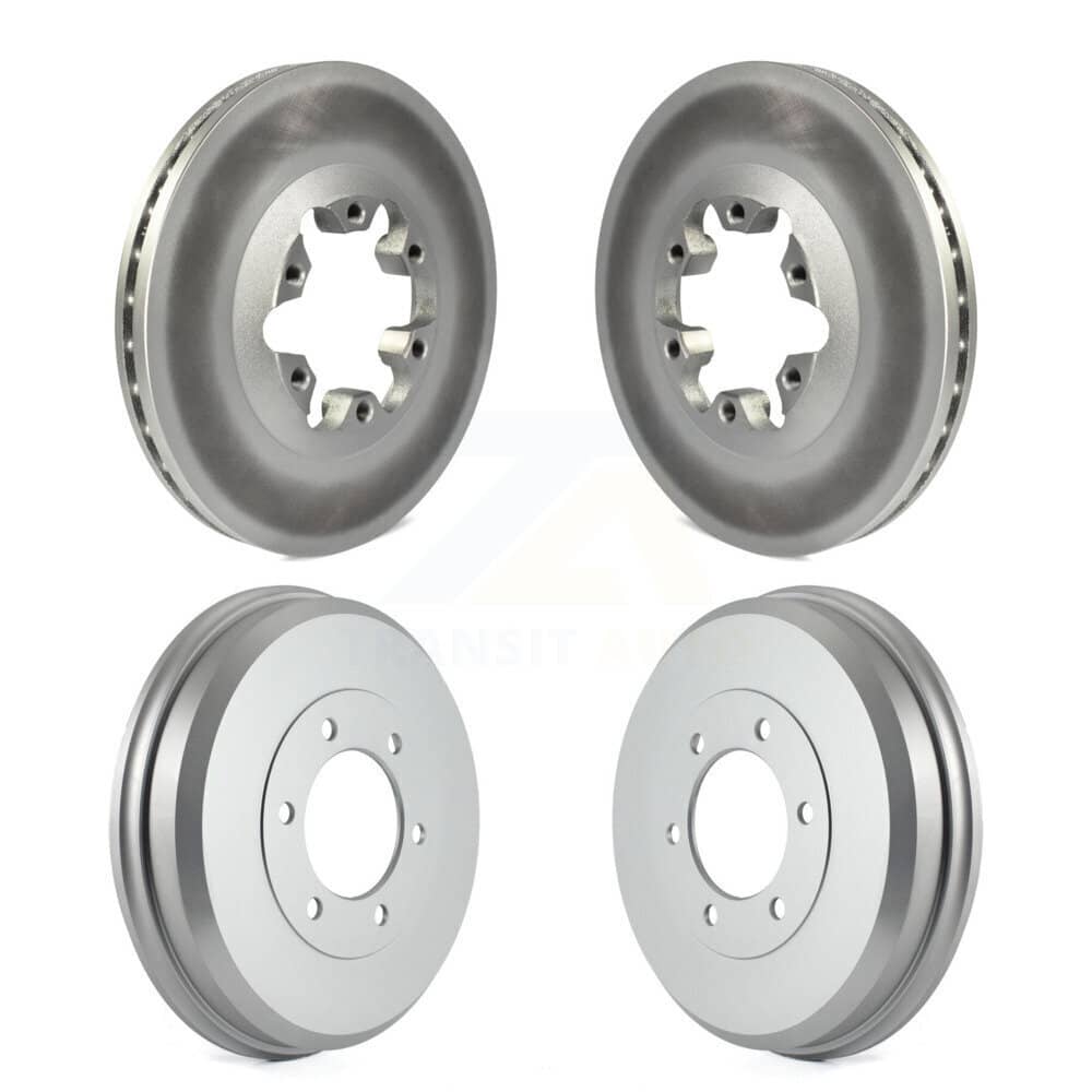 Genius - KG-101454 - Front and Rear Disc Brake Rotor and Hub Assembly Kits