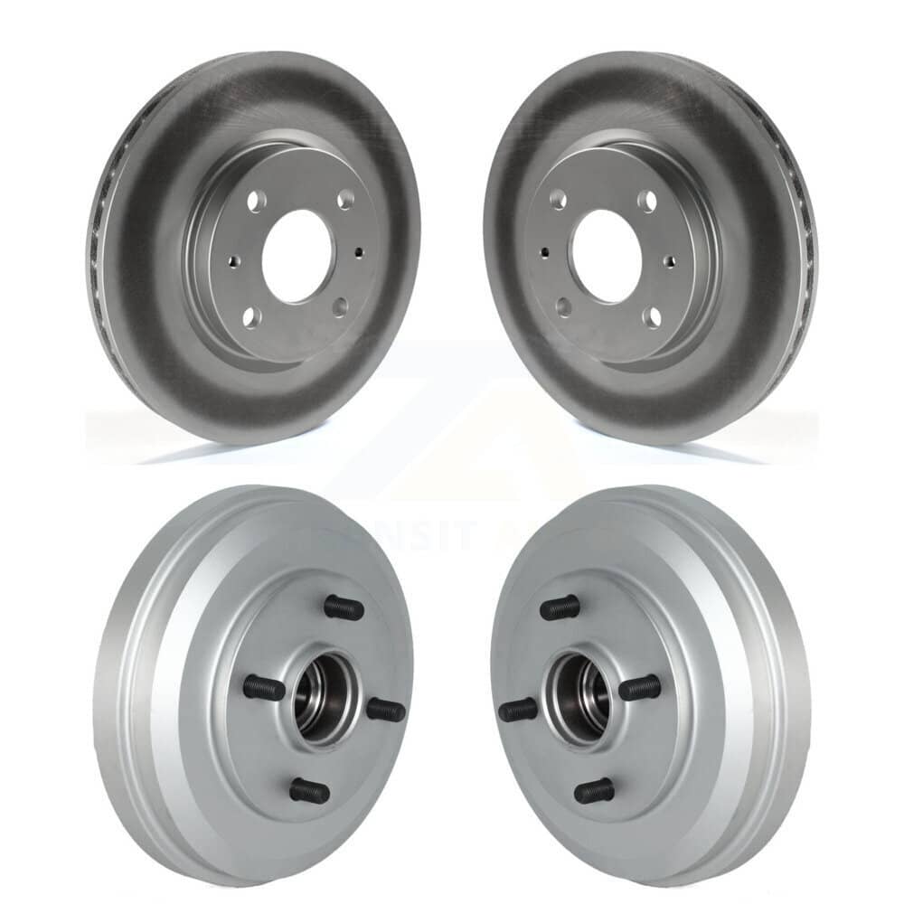 Genius - KG-101495 - Front and Rear Disc Brake Rotor and Hub Assembly Kits