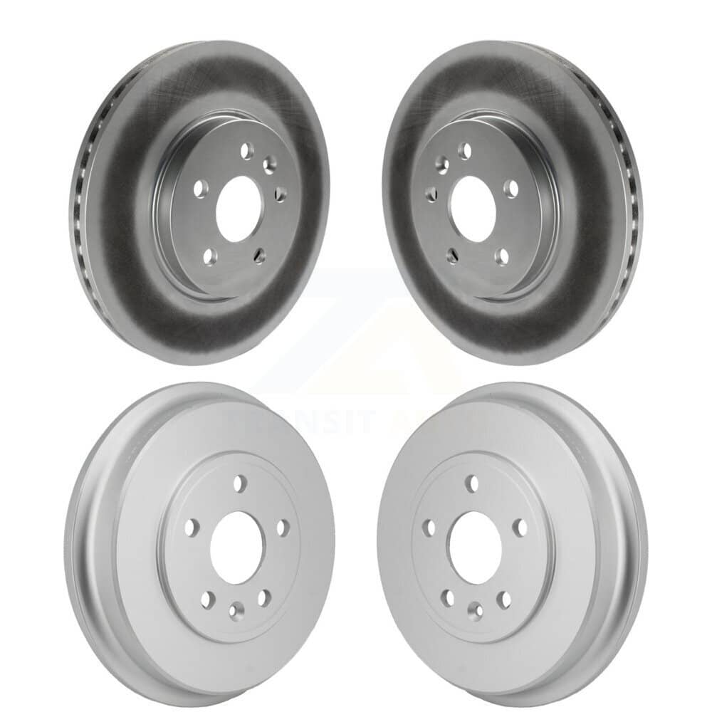 Genius - KG-102039 - Front and Rear Disc Brake Rotor and Hub Assembly Kits