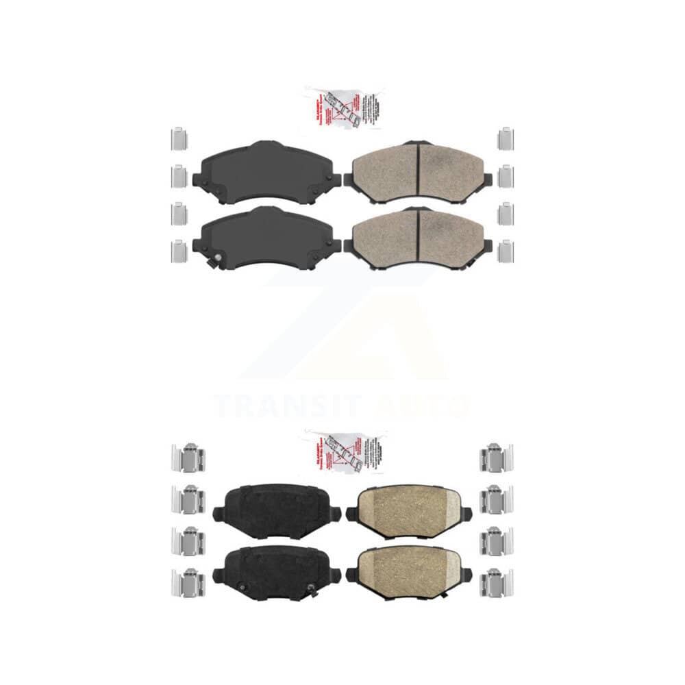 AmeriBRAKES - KNF-100021 - Front and Rear Disc Brake Pad Kits