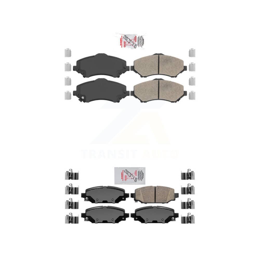 AmeriBRAKES - KNF-100031 - Front and Rear Disc Brake Pad Kits