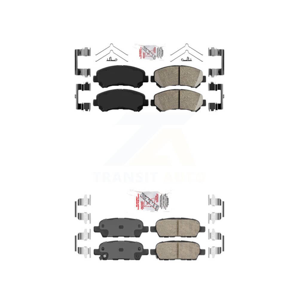 AmeriBRAKES - KNF-100036 - Front and Rear Disc Brake Pad Kits
