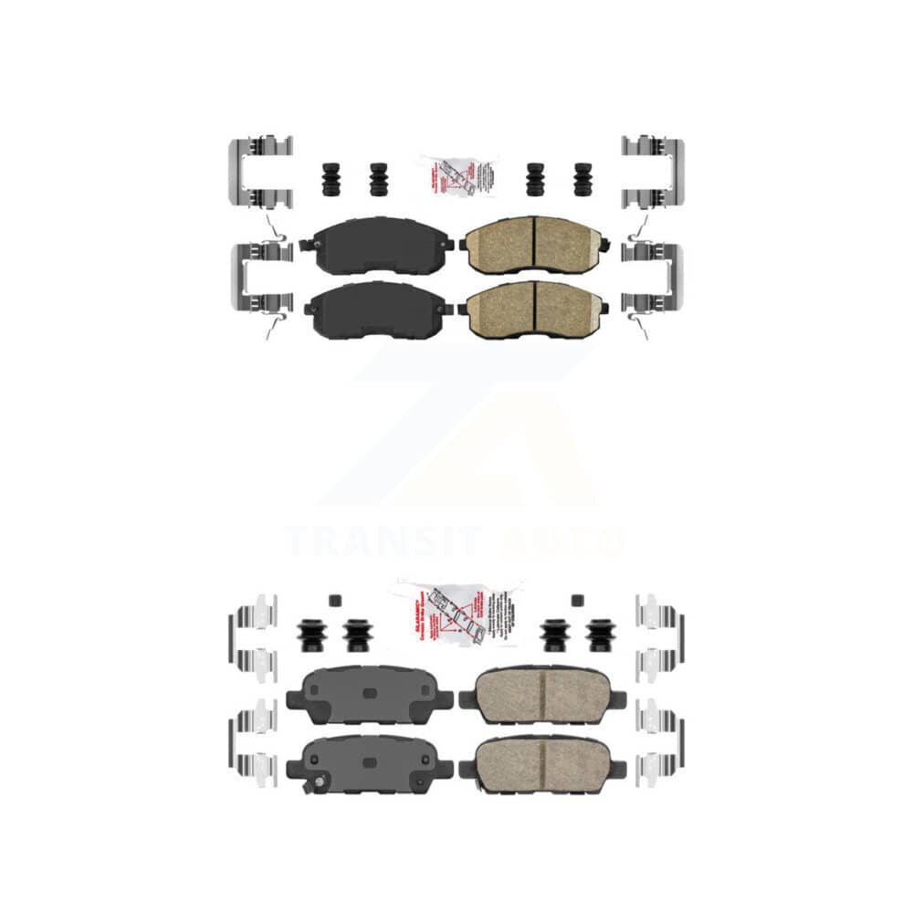 AmeriBRAKES - KNF-100039 - Front and Rear Disc Brake Pad Kits