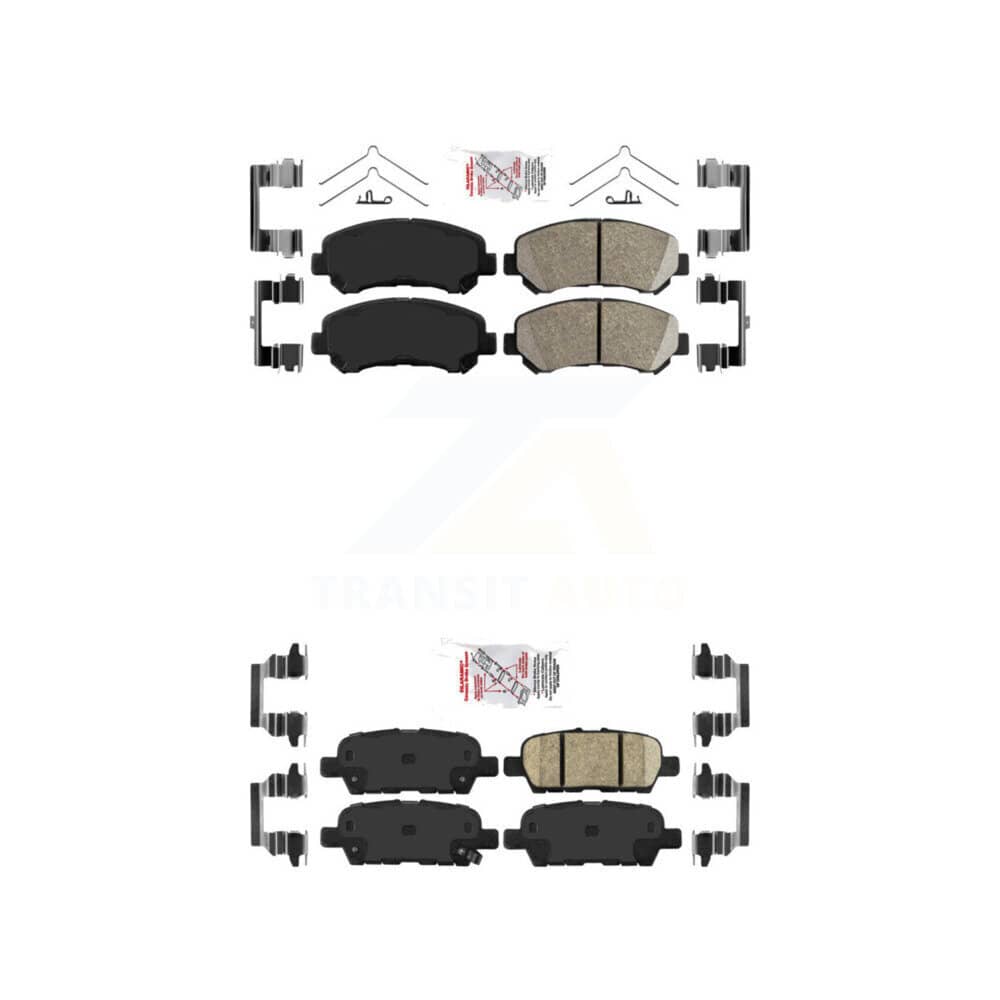 AmeriBRAKES - KNF-100044 - Front and Rear Disc Brake Pad Kits