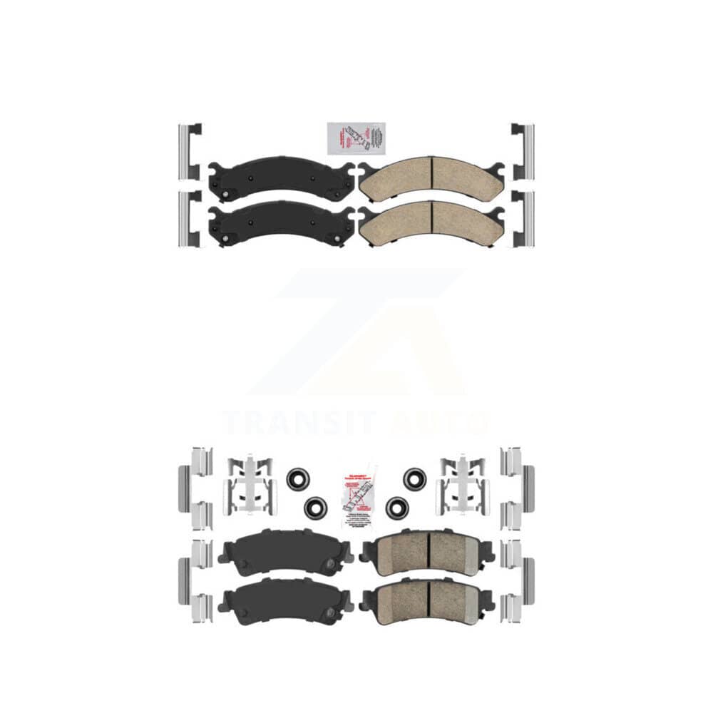 AmeriBRAKES - KNF-100055 - Front and Rear Disc Brake Pad Kits