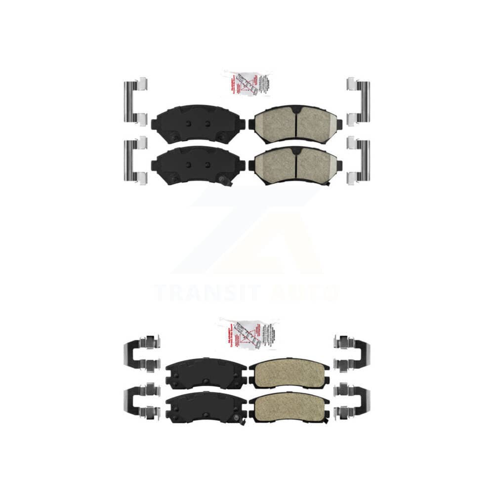 AmeriBRAKES - KNF-100056 - Front and Rear Disc Brake Pad Kits