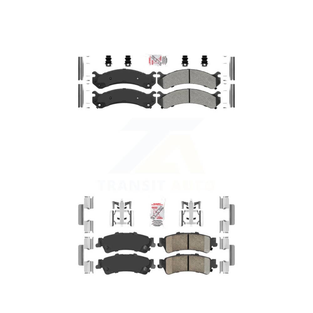 AmeriBRAKES - KNF-100057 - Front and Rear Disc Brake Pad Kits