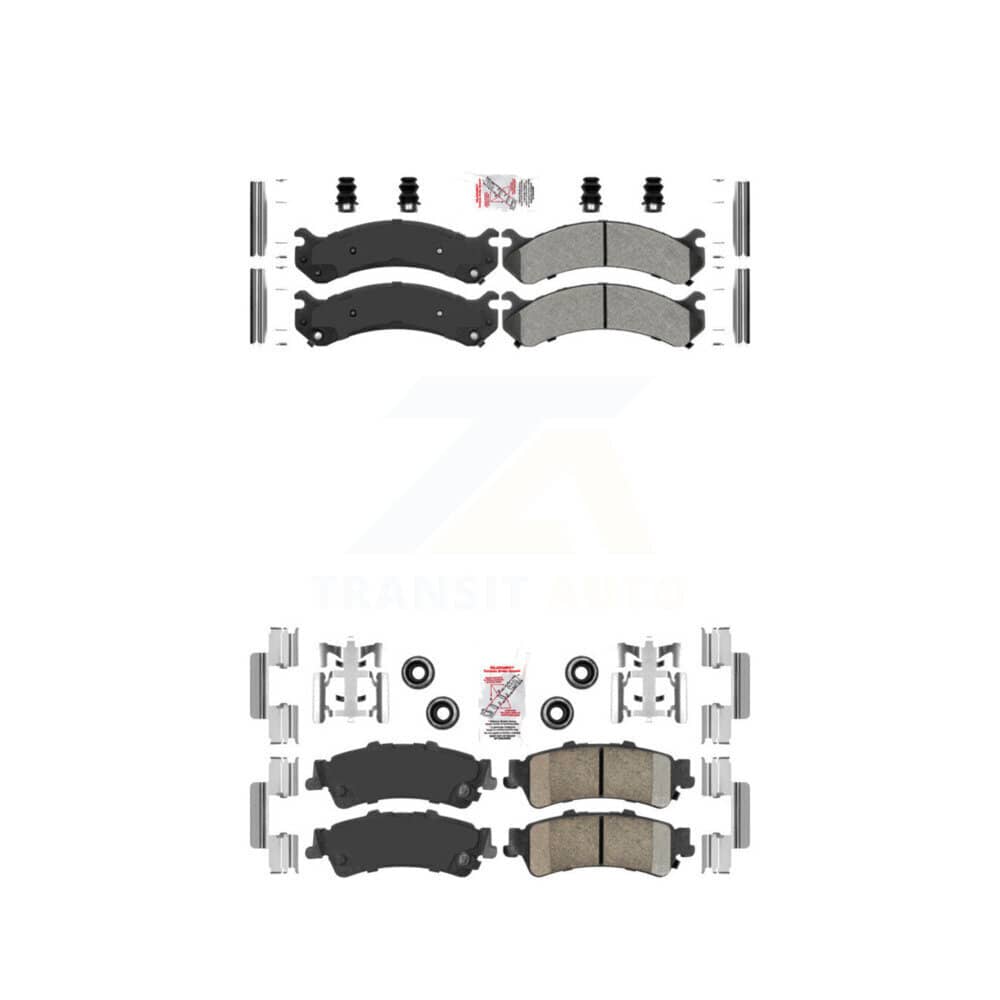 AmeriBRAKES - KNF-100058 - Front and Rear Disc Brake Pad Kits