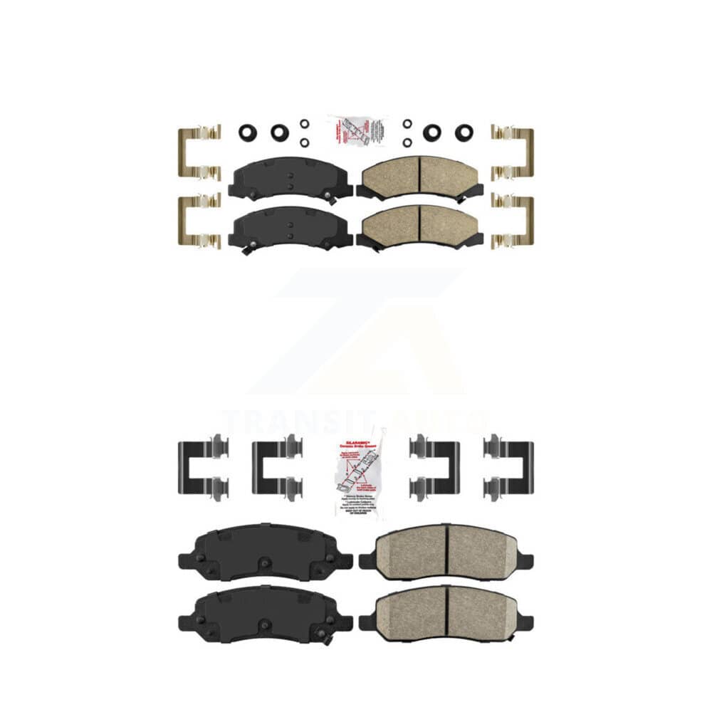 AmeriBRAKES - KNF-100060 - Front and Rear Disc Brake Pad Kits