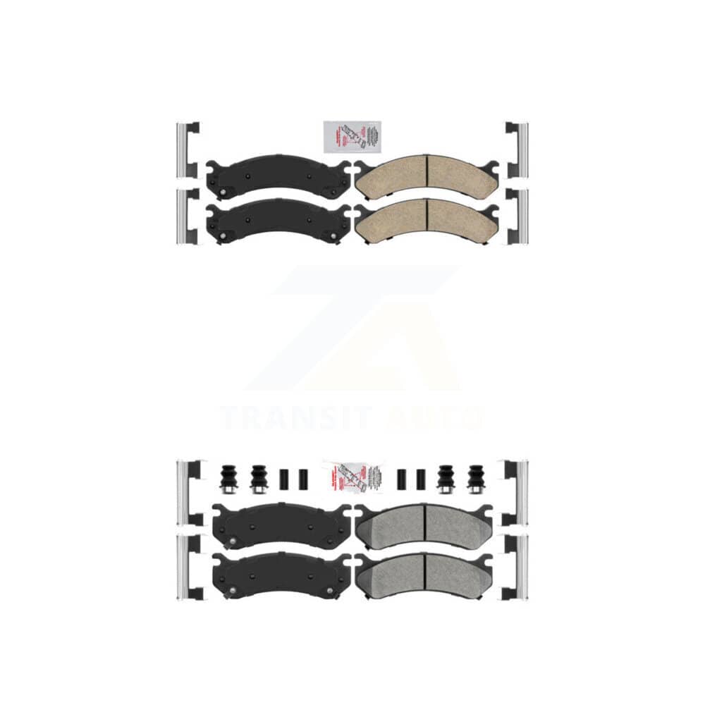 AmeriBRAKES - KNF-100062 - Front and Rear Disc Brake Pad Kits