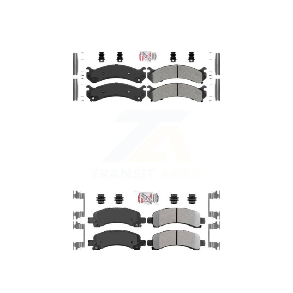 AmeriBRAKES - KNF-100069 - Front and Rear Disc Brake Pad Kits