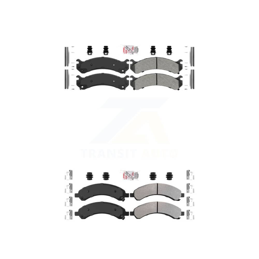 AmeriBRAKES - KNF-100074 - Front and Rear Disc Brake Pad Kits