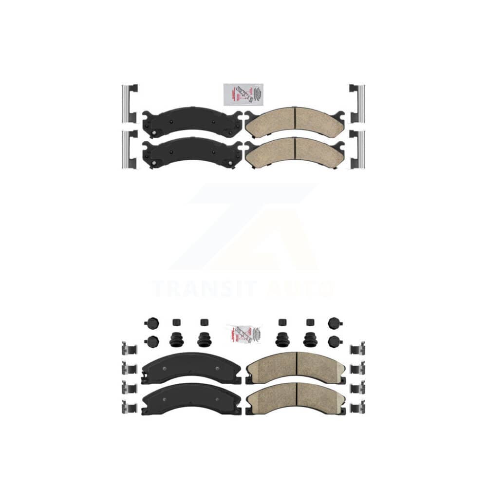 AmeriBRAKES - KNF-100077 - Front and Rear Disc Brake Pad Kits