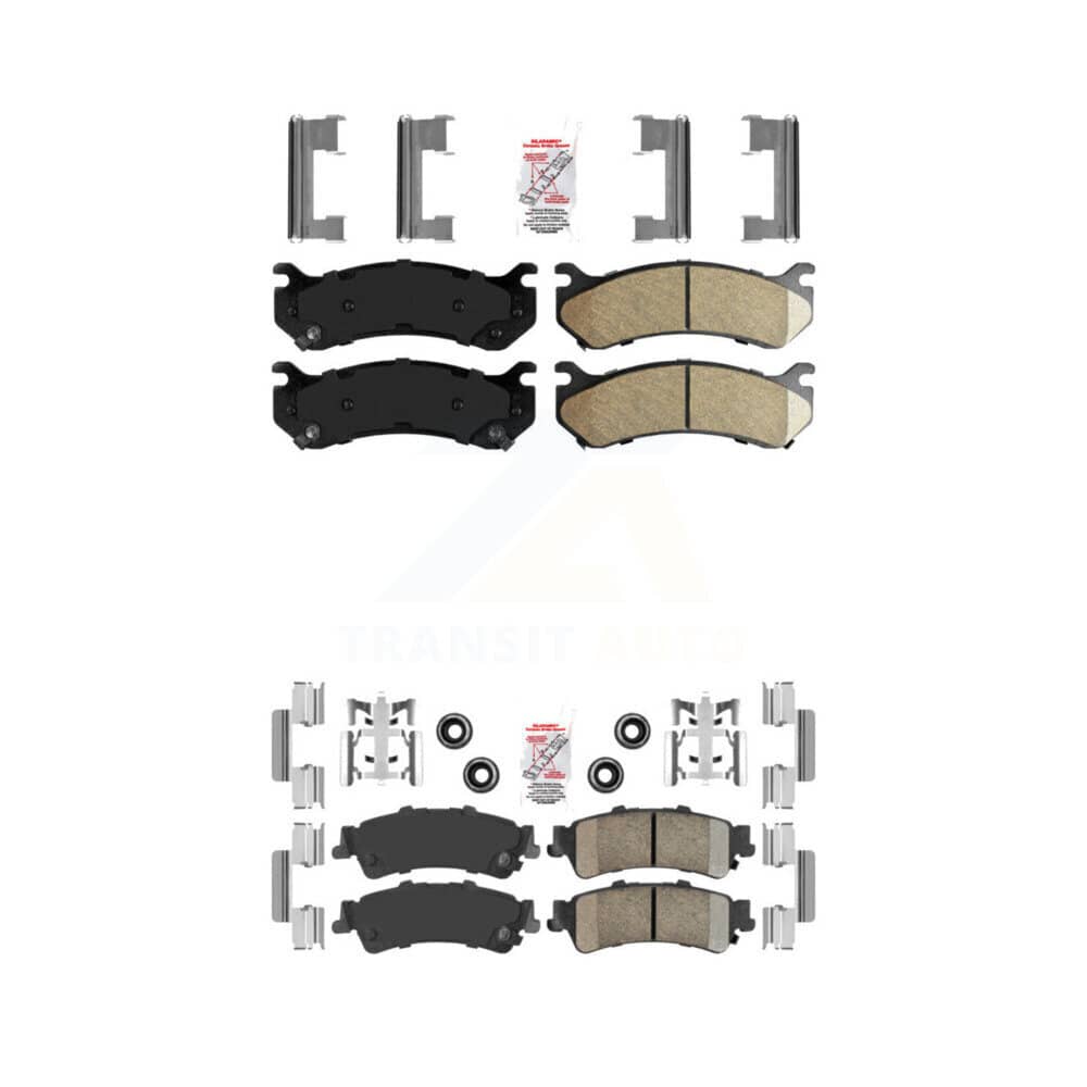 AmeriBRAKES - KNF-100082 - Front and Rear Disc Brake Pad Kits