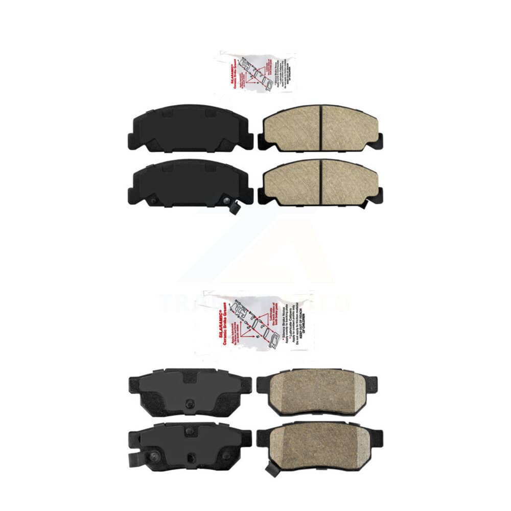 AmeriBRAKES - KNF-100106 - Front and Rear Disc Brake Pad Kits