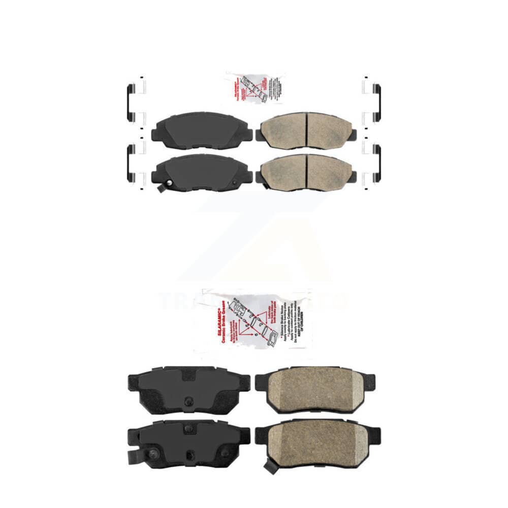 AmeriBRAKES - KNF-100107 - Front and Rear Disc Brake Pad Kits