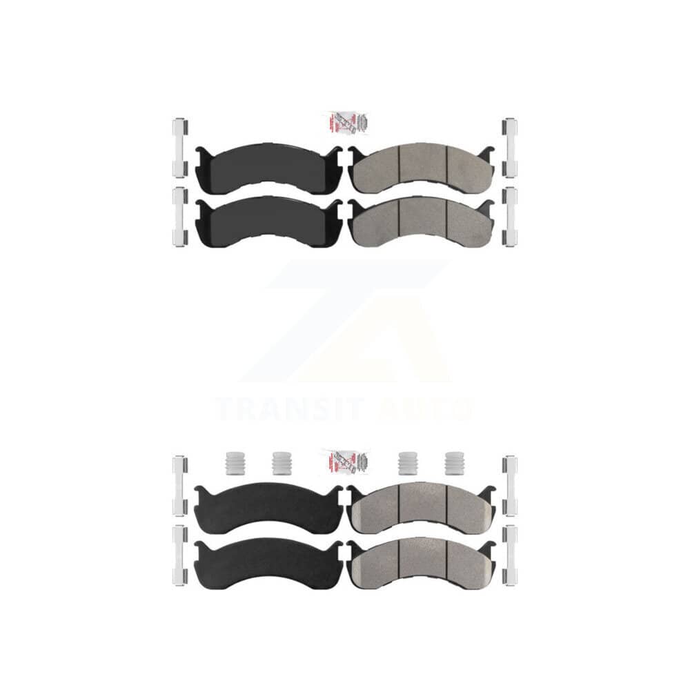 AmeriBRAKES - KNF-100125 - Front and Rear Disc Brake Pad Kits