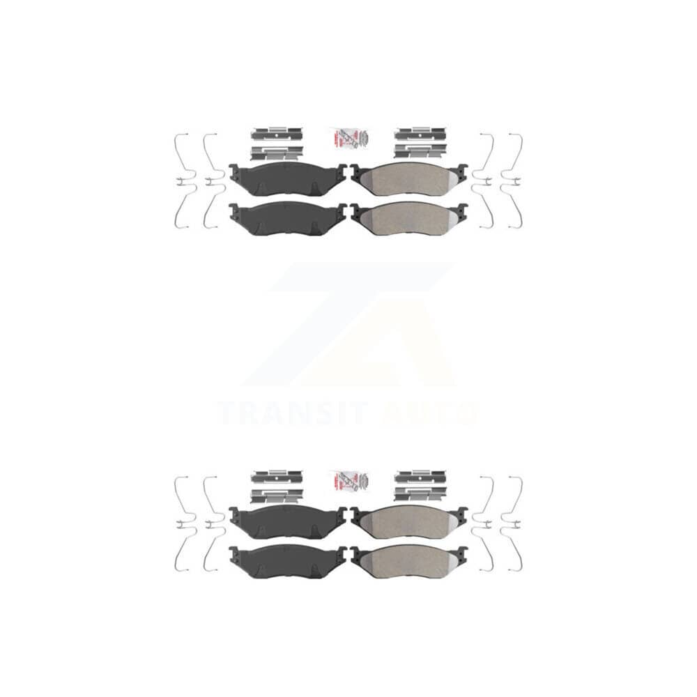 AmeriBRAKES - KNF-100131 - Front and Rear Disc Brake Pad Kits