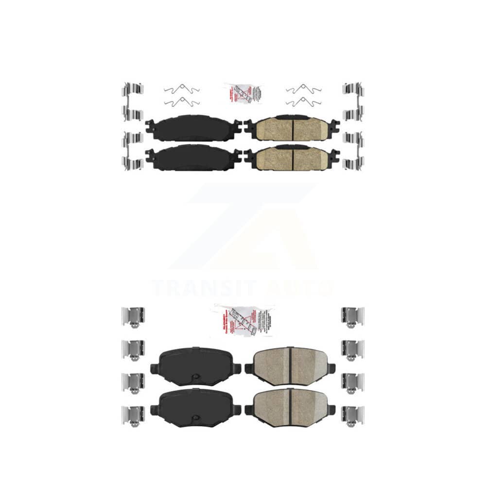 AmeriBRAKES - KNF-100144 - Front and Rear Disc Brake Pad Kits