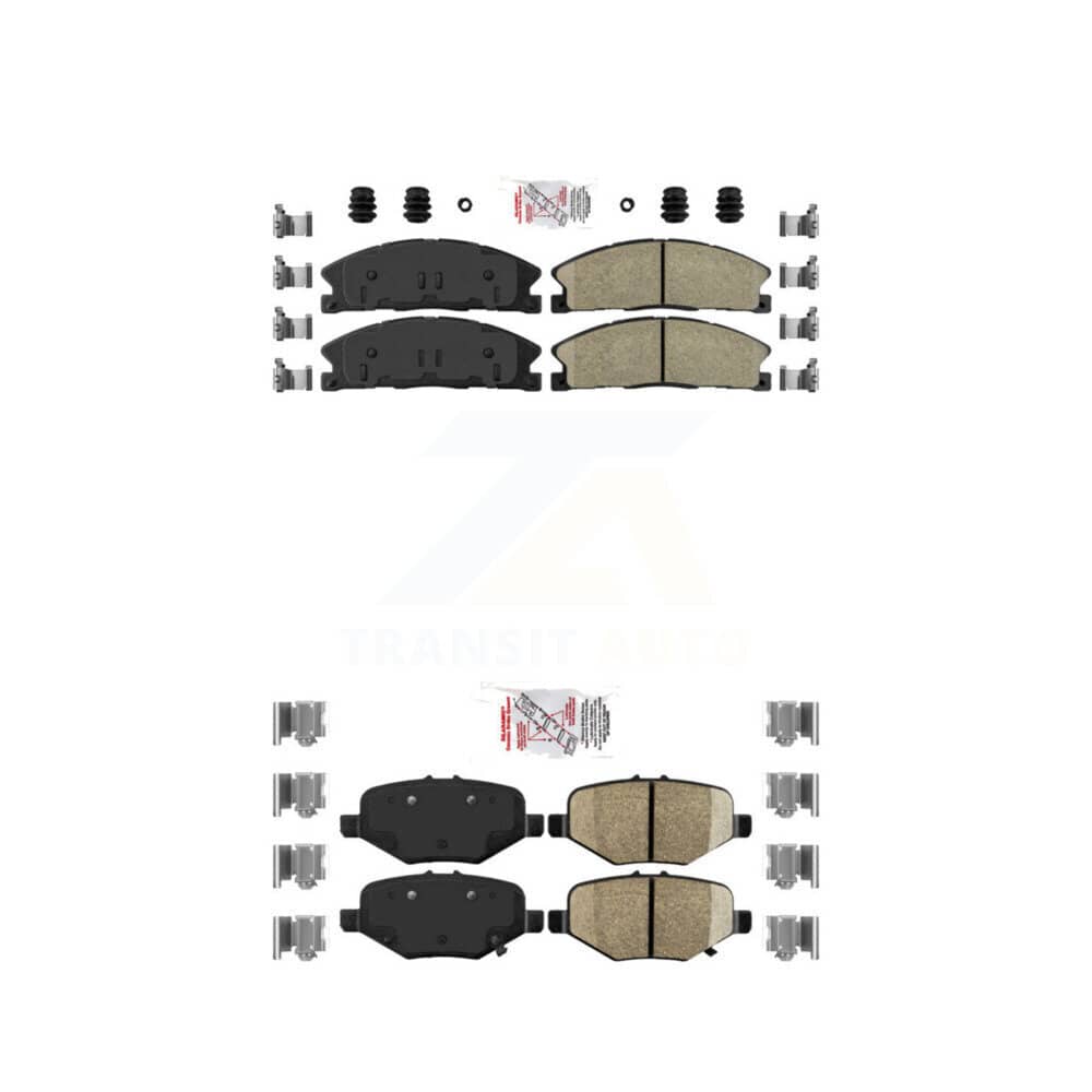 AmeriBRAKES - KNF-100150 - Front and Rear Disc Brake Pad Kits