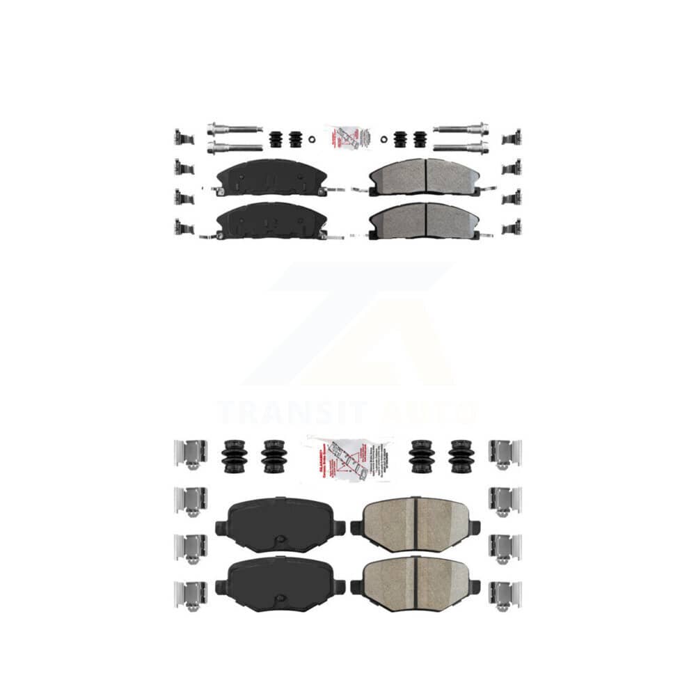 AmeriBRAKES - KNF-100157 - Front and Rear Disc Brake Pad Kits
