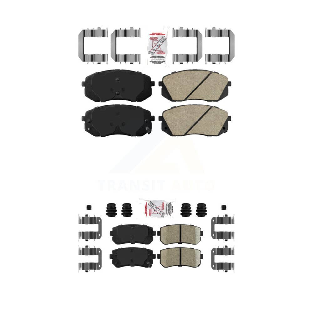 AmeriBRAKES - KNF-100183 - Front and Rear Disc Brake Pad Kits