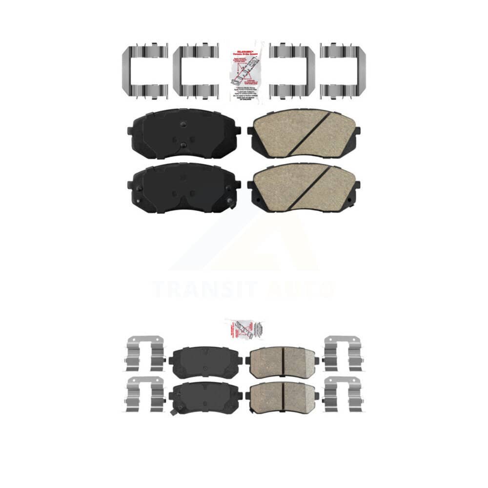 AmeriBRAKES - KNF-100184 - Front and Rear Disc Brake Pad Kits