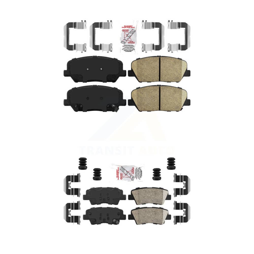 AmeriBRAKES - KNF-100189 - Front and Rear Disc Brake Pad Kits