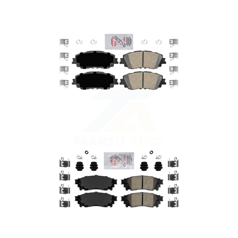 AmeriBRAKES - KNF-100201 - Front and Rear Disc Brake Pad Kits