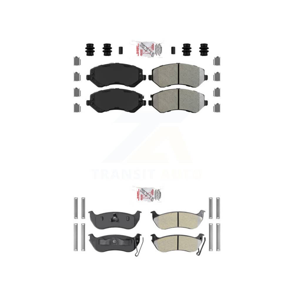 AmeriBRAKES - KNF-100210 - Front and Rear Disc Brake Pad Kits