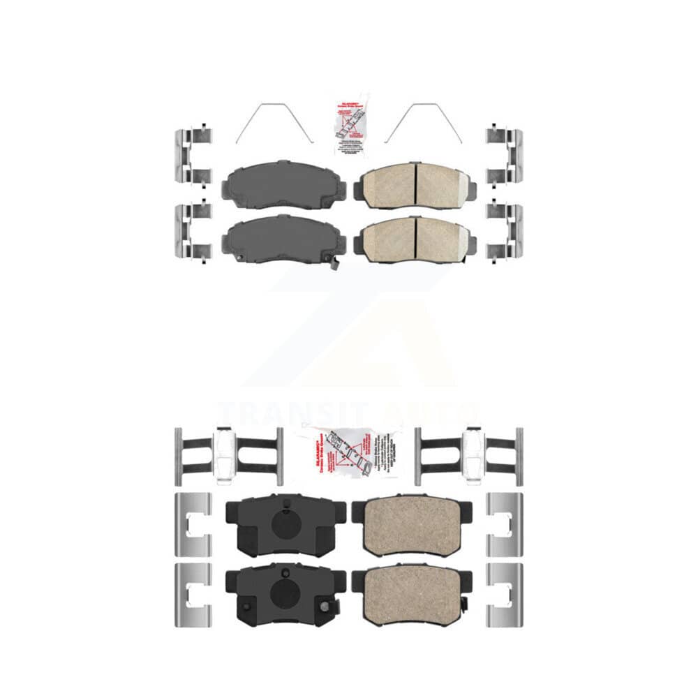 AmeriBRAKES - KNF-100212 - Front and Rear Disc Brake Pad Kits