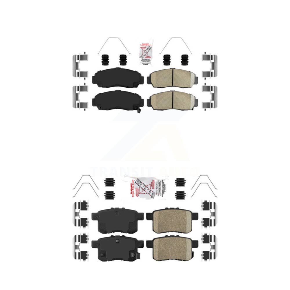 AmeriBRAKES - KNF-100216 - Front and Rear Disc Brake Pad Kits