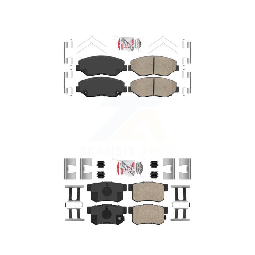 AmeriBRAKES - KNF-100224 - Front and Rear Disc Brake Pad Kits