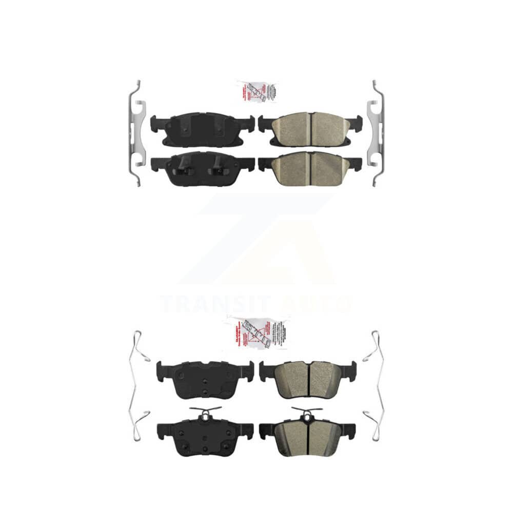 AmeriBRAKES - KNF-100237 - Front and Rear Disc Brake Pad Kits