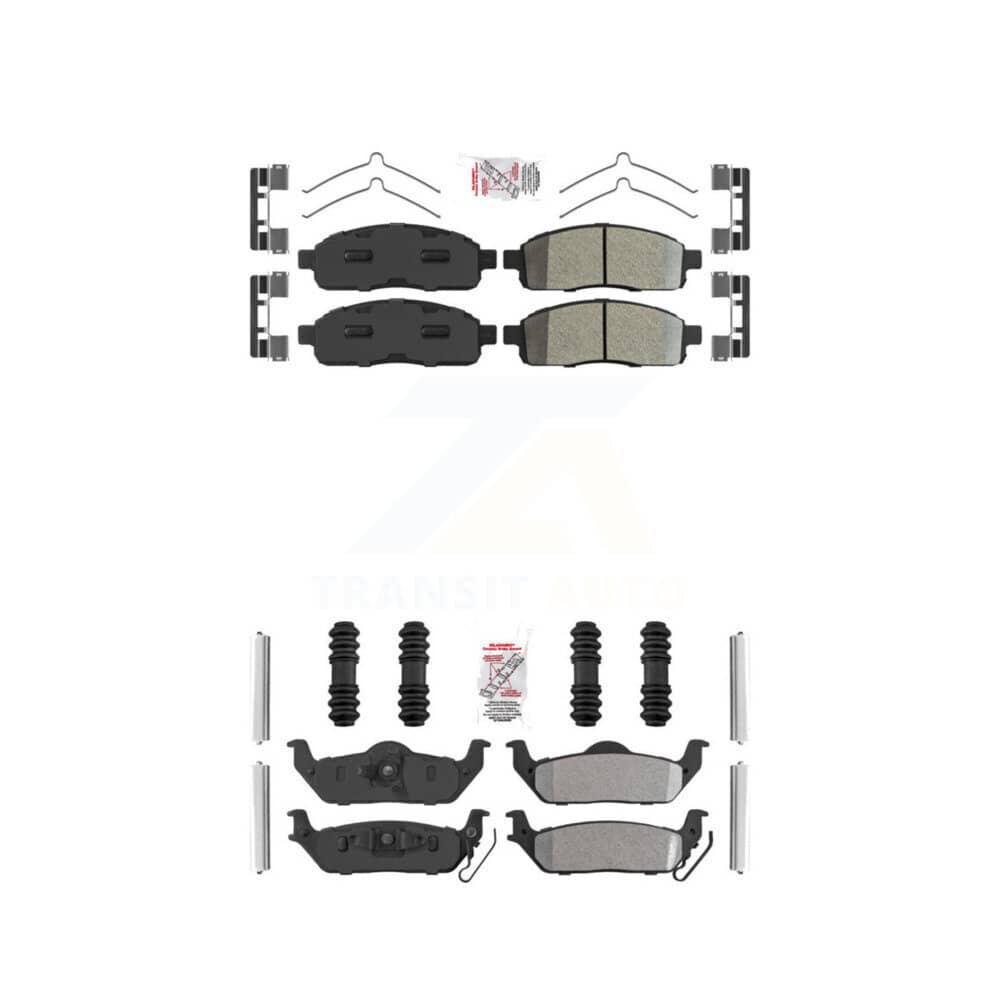 AmeriBRAKES - KNF-100241 - Front and Rear Disc Brake Pad Kits