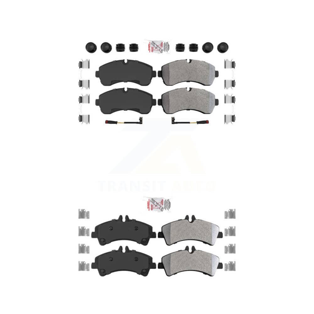 AmeriBRAKES - KNF-100250 - Front and Rear Disc Brake Pad Kits
