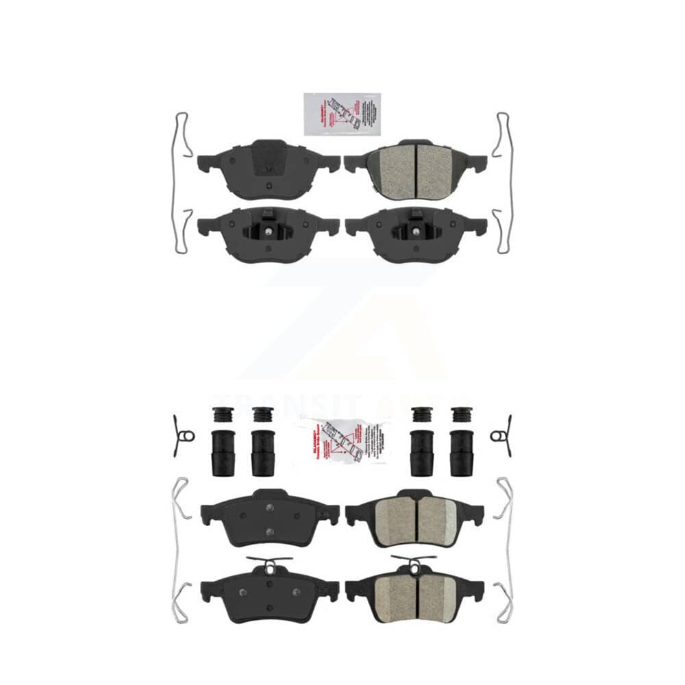 AmeriBRAKES - KNF-100266 - Front and Rear Disc Brake Pad Kits