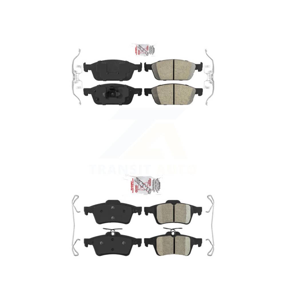 AmeriBRAKES - KNF-100274 - Front and Rear Disc Brake Pad Kits