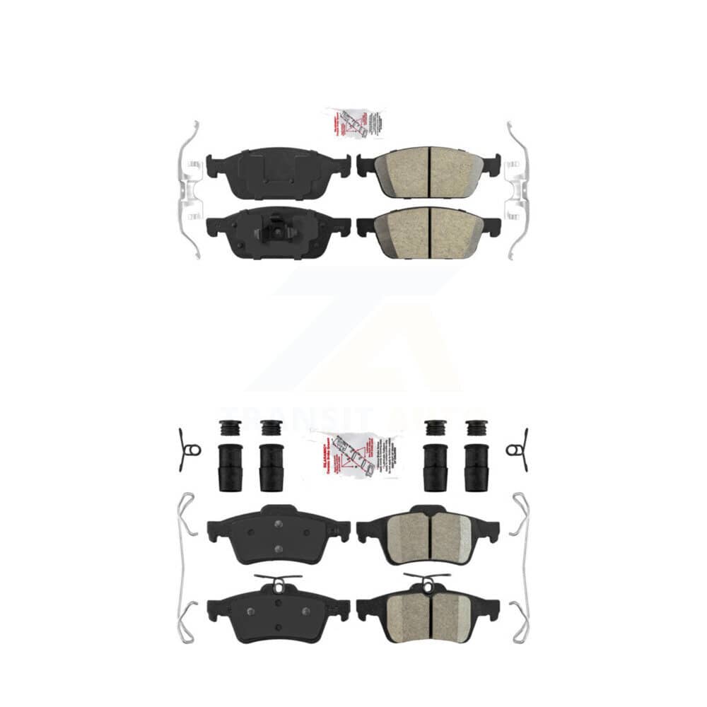 AmeriBRAKES - KNF-100275 - Front and Rear Disc Brake Pad Kits
