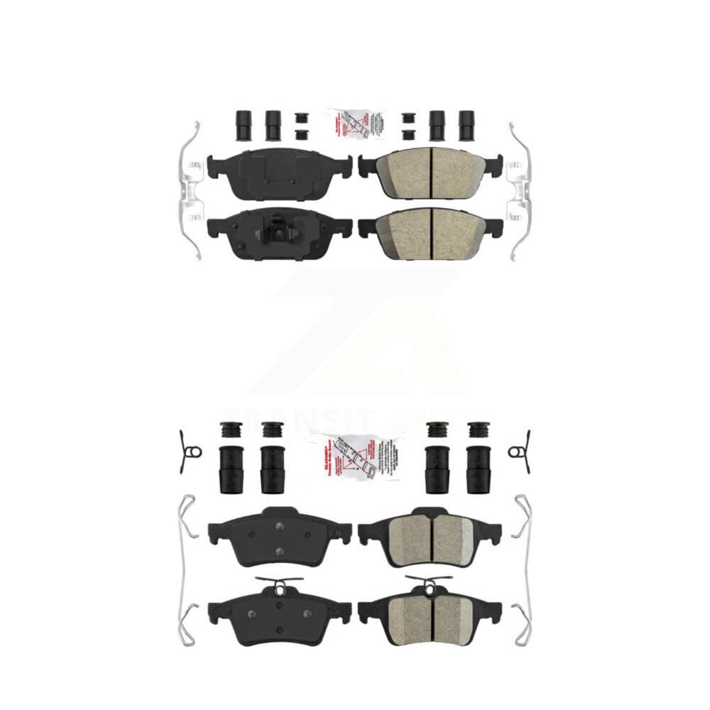 AmeriBRAKES - KNF-100278 - Front and Rear Disc Brake Pad Kits