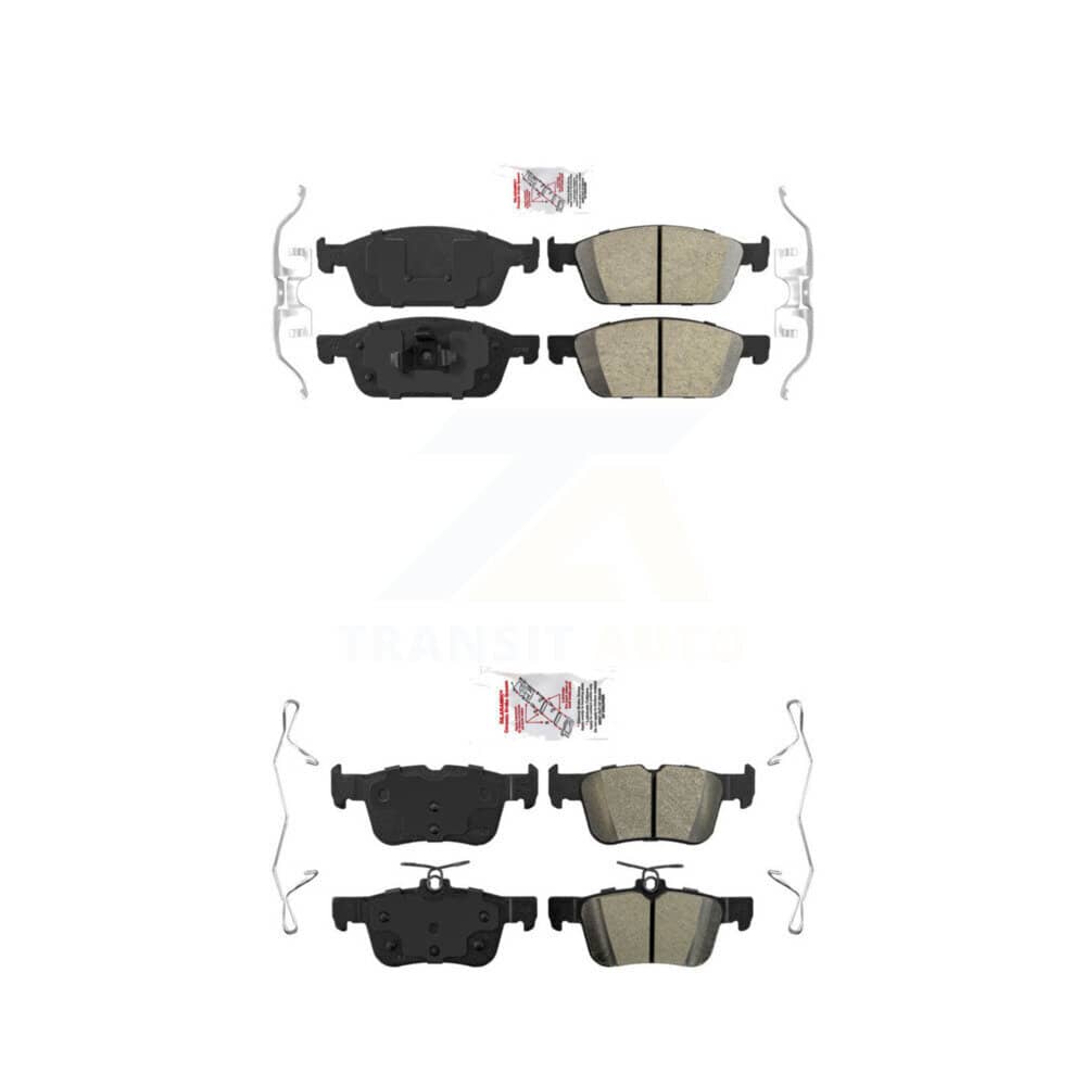 AmeriBRAKES - KNF-100284 - Front and Rear Disc Brake Pad Kits