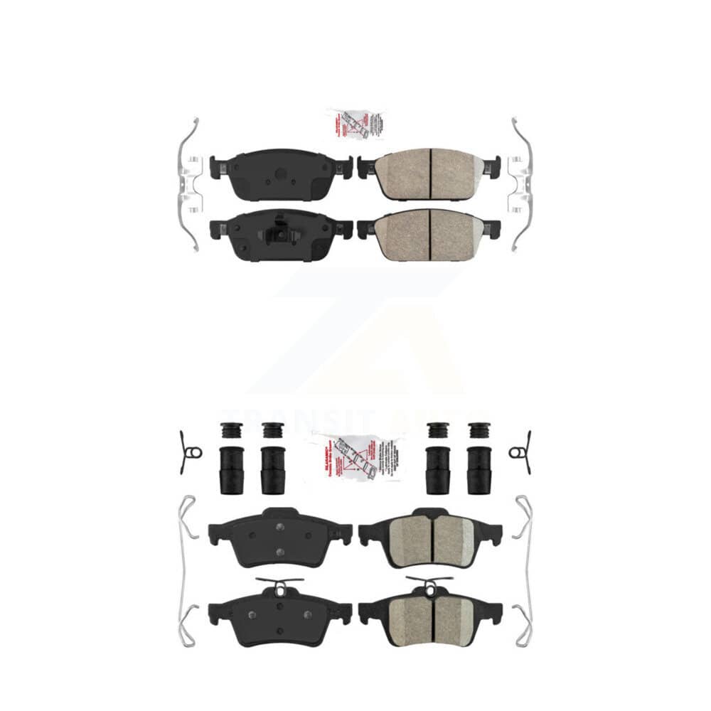 AmeriBRAKES - KNF-100288 - Front and Rear Disc Brake Pad Kits