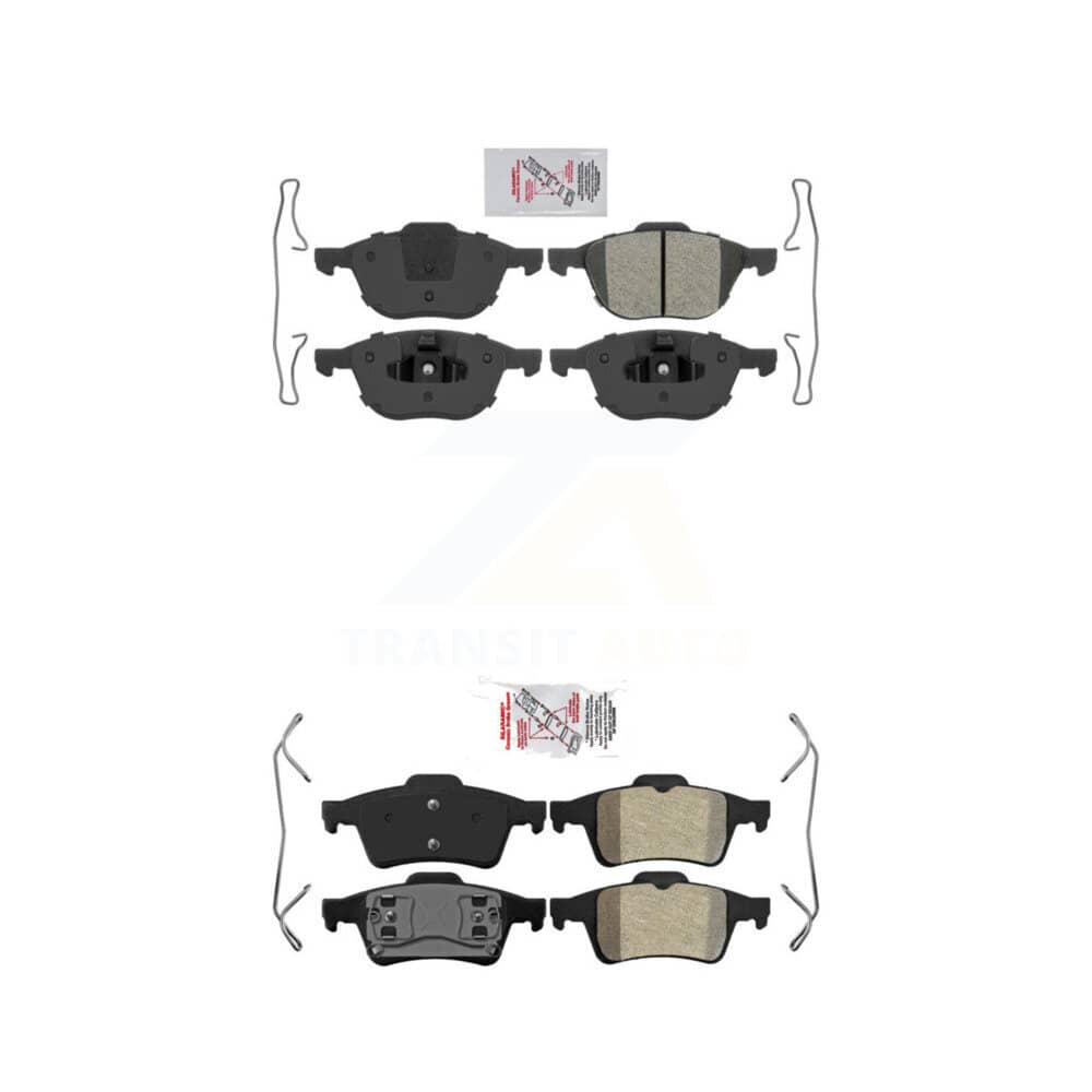 AmeriBRAKES - KNF-100290 - Front and Rear Disc Brake Pad Kits