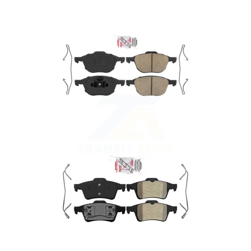 AmeriBRAKES - KNF-100291 - Front and Rear Disc Brake Pad Kits