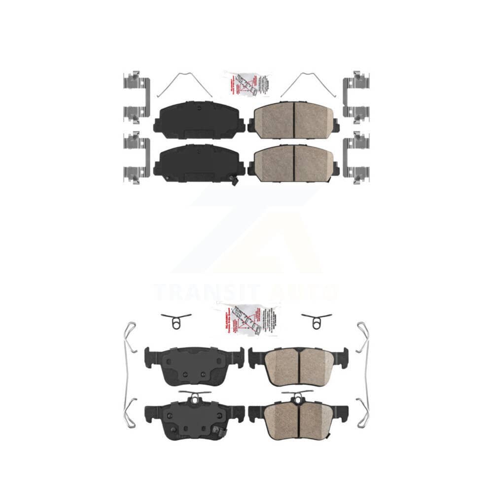 AmeriBRAKES - KNF-100305 - Front and Rear Disc Brake Pad Kits